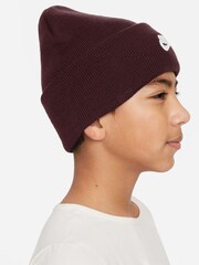Nike Burgundy Red Kids Peak Beanie - Image 3 of 4