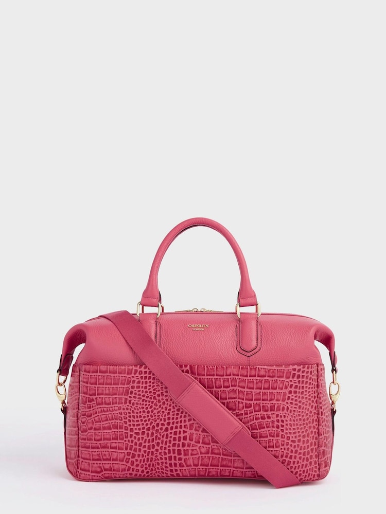 OSPREY LONDON The Kellie Leather Weekender Bag - Image 1 of 6