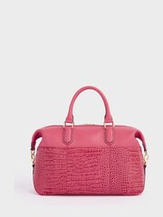 OSPREY LONDON The Kellie Leather Weekender Bag - Image 4 of 6