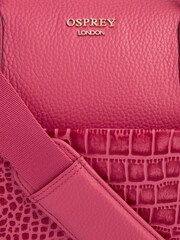 OSPREY LONDON The Kellie Leather Weekender Bag - Image 6 of 6