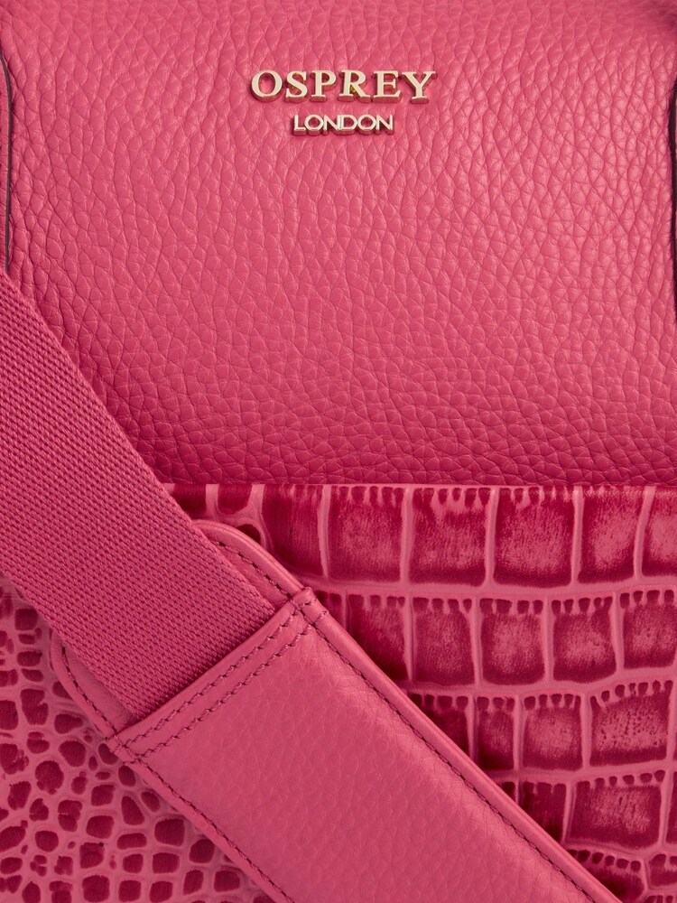 OSPREY LONDON The Kellie Leather Weekender Bag - Image 6 of 6
