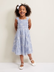 Phase Eight Blue Amelia Embroidered Dress - Image 1 of 6