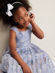 Phase Eight Blue Amelia Embroidered Dress - Image 4 of 6