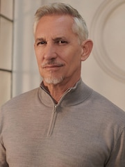 Neutral Regular Fit Signature 100% Merino Wool Quarter Zip Jumper - Image 5 of 8