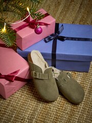 FatFace Elsie Khaki Green House Shoes - Image 3 of 3