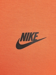 Nike Orange Tech Fleece Zip Up Hoodie - Image 11 of 13