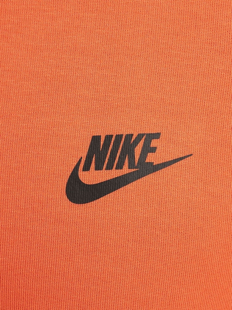 Nike Orange Tech Fleece Zip Up Hoodie - Image 11 of 13