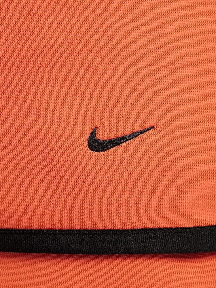 Nike Orange Tech Fleece Zip Up Hoodie - Image 13 of 13