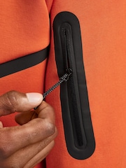 Nike Orange Tech Fleece Zip Up Hoodie - Image 8 of 13