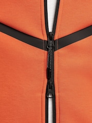 Nike Orange Tech Fleece Zip Up Hoodie - Image 9 of 13