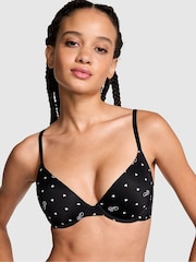 Zwarte hartprint met tekst - Victoria's Secret PINK beha - Image 1 of 3
