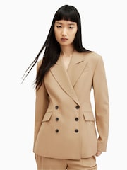 AllSaints Brown Sevenh Blazer - Image 1 of 7