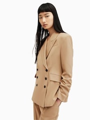 AllSaints Brown Sevenh Blazer - Image 3 of 7