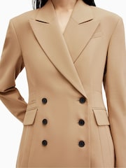 AllSaints Brown Sevenh Blazer - Image 4 of 7