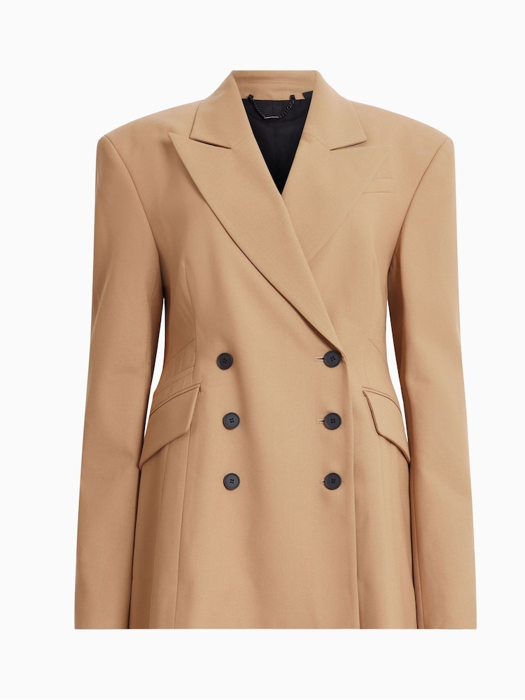 AllSaints Brown Sevenh Blazer - Image 7 of 7