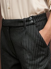 Black Ponte Barrel Leg Trousers - Image 5 of 8