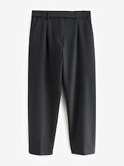 Black Ponte Barrel Leg Trousers - Image 6 of 8