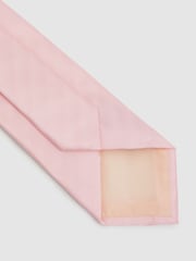Reiss Light Pink Liam Polka Dot Silk Tie - Image 4 of 5