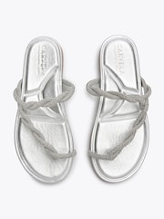 Carvela Silver Loopi Tt Flip Flop And Sandals - Image 2 of 4