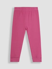 JoJo Maman Bébé Lilac Purple Fairy Appliqué Tulle Frill Sweatshirt & Leggings Set - Image 4 of 6