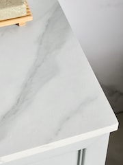 Grey Farnley Panelled Under Sink Vanity Unit Storage Unit - Image 3 of 9
