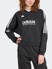 adidas Black Tiro Fleece Sweatshirt - Image 3 of 6