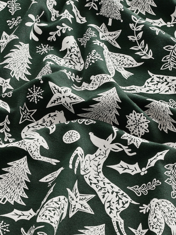 Green/White Christmas Print Polo Shirt - Image 8 of 8
