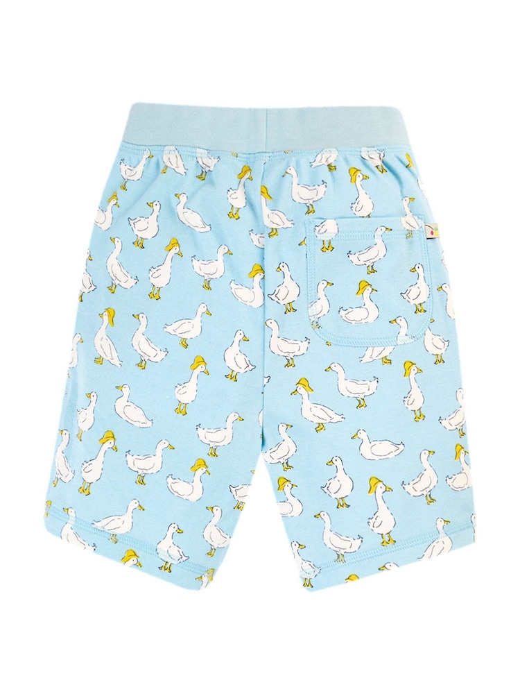 Frugi short bleu imprimé canard de Pâques - Image 2 de 5