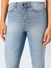 NOISY MAY Blue High Waist Flared Jeans - Image 4 of 5
