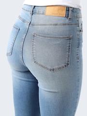 NOISY MAY Blue High Waist Flared Jeans - Image 5 of 5