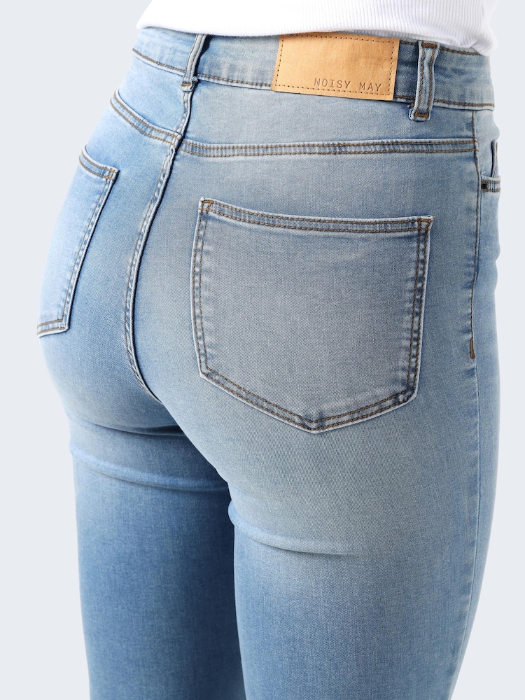 NOISY MAY Blue High Waist Flared Jeans - Image 5 of 5 NOISY MAY Blue High Waist Flared Jeans - Image 5 of 5