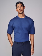 Kobaltblauw - Relaxed fit - Zwaar T-shirt - Image 1 of 8