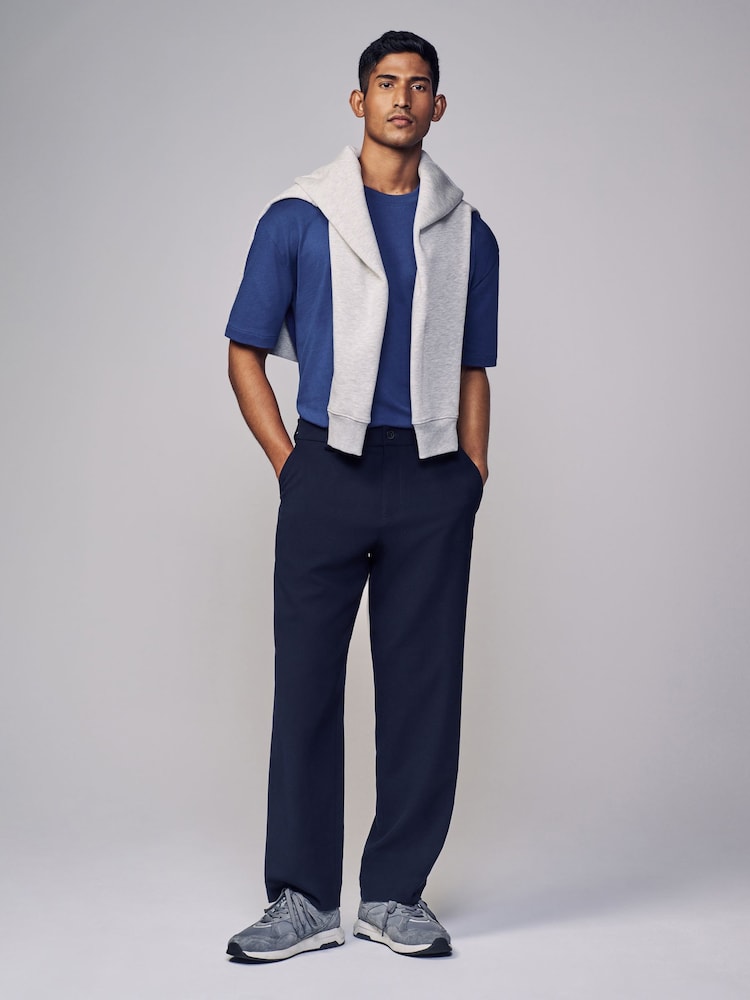 Cobalt Blue Relaxed Fit Heavyweight T-Shirt - Image 3 of 8