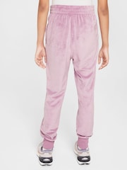 Nike Purple Plum Velour Joggers - Image 2 of 6
