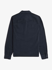 Fred Perry Navy 100% Cotton Twill Overshirt - Image 7 of 7