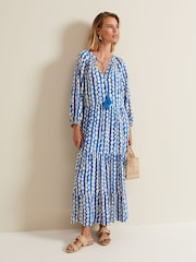 Phase Eight Blue Petite Lara Midaxi Dress - Image 1 of 6
