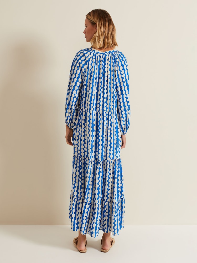Phase Eight Blue Petite Lara Midaxi Dress - Image 2 of 6