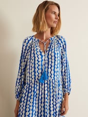 Phase Eight Blue Petite Lara Midaxi Dress - Image 4 of 6