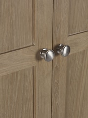 Julian Bowen Brown Memphis Limed Double 1 Drawer Wardrobe - Image 5 of 6