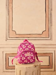 Cath Kidston Pink Lace Hearts Mini Backpack - Image 1 of 8