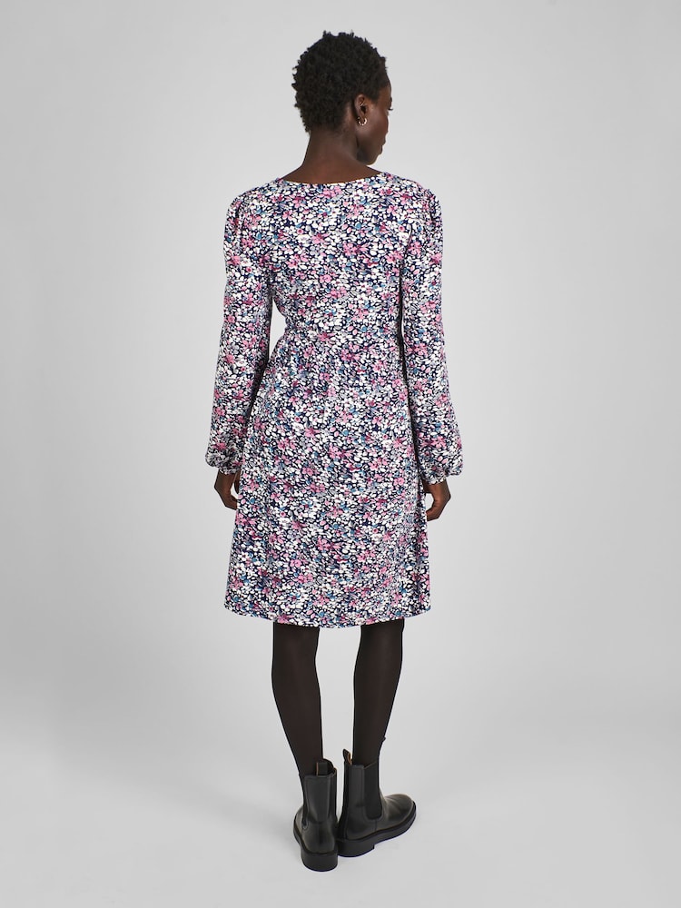 JoJo Maman Bébé Maternity Floral Buttoned Through Dress - Imagen 2 de 4 JoJo Maman Bébé Maternity Floral Buttoned Through Dress - Imagen 2 de 4