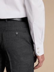 Charles Tyrwhitt White Slim Fit 100% Cotton Cutaway Collar Non Iron Poplin Shirt - Image 3 of 6