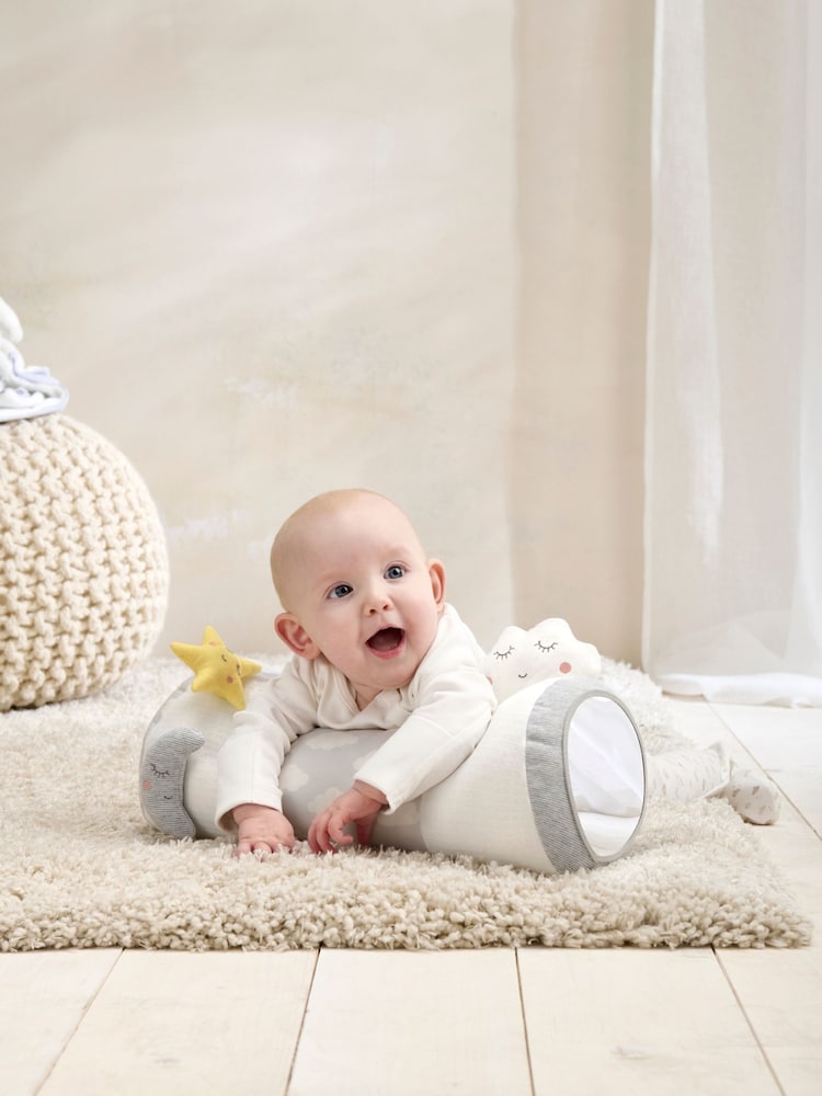 Mamas & Papas Grey Dream Upon A Cloud Tummy Time Roll - Image 2 of 6