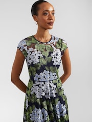Hobbs Blue Petite Tia Dress - Image 3 of 4