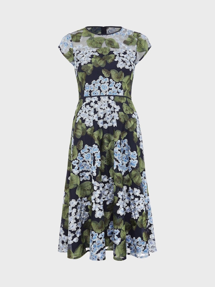Hobbs Blue Petite Tia Dress - Image 4 of 4