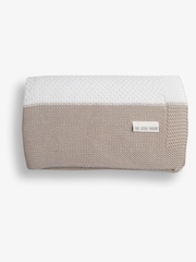 The Little Tailor Baby 100% Cotton Textured Stripe Shawl Blanket - Image 3 of 6