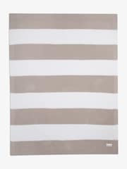 The Little Tailor Baby 100% Cotton Textured Stripe Shawl Blanket - Image 5 of 6