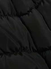 River Island Black Girls Faux Fur Hooded Gilet - Image 5 of 5
