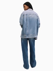 AllSaints Blue Willow Denim Jacket - Image 3 of 7