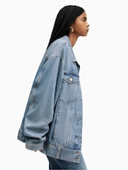 AllSaints Blue Willow Denim Jacket - Image 5 of 7